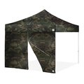 E-Z Up TAA Compliant Food Booth Middle Zipper Sidewall, 13' W x 13' H, Woodland Camo SW3PRFBMTC13WC